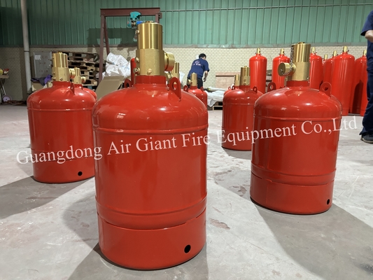 गुणवत्ता  Cylinder For FM200 Fire Extinguishing System Without Pollution For Library कारखाना