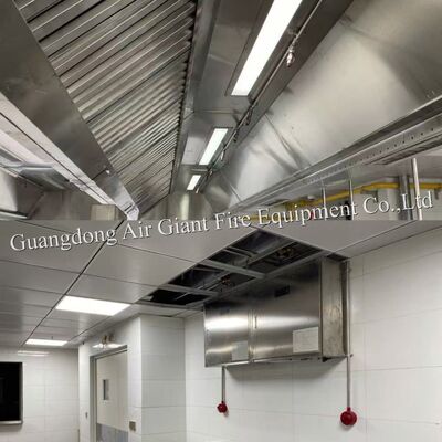 गुणवत्ता  Double Bottles Automatic Protection Commercial Kitchen Hood Fire Suppression System For Restaurant Hotel Fire Fight कारखाना