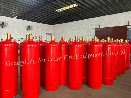 गुणवत्ता  HFC227ea fire suppression system cylinder for telecommunication room कारखाना