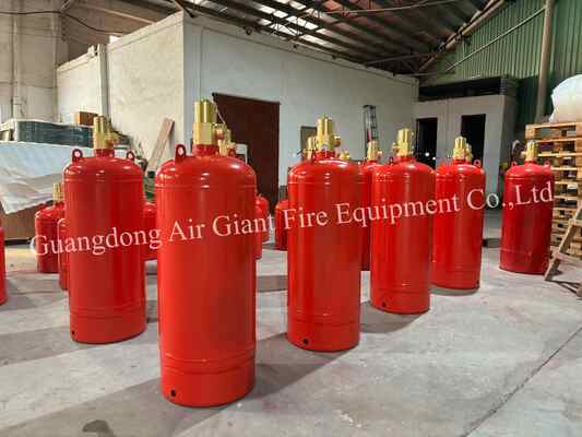 गुणवत्ता  FM200 Fire Suppression System Cylinder Without Residue For Library कारखाना