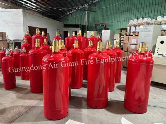 गुणवत्ता  Insulated FM200 Fire Extinguishing System Cylinder Without Residue For Telecommunication Room कारखाना