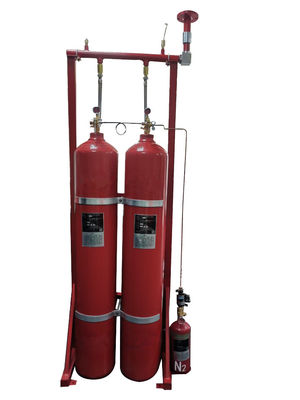संलग्न बाढ़ Ig55 निष्क्रिय आग गैस दमन प्रणाली 80L 140L