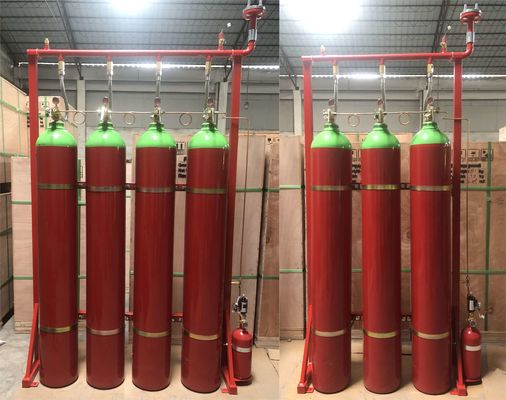 नाइट्रोजन IG100 निष्क्रिय गैस दमन अग्नि सुरक्षा प्रणाली 80Ltr