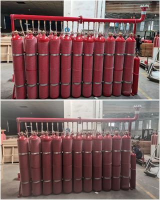 एनीकोइक चैंबर के लिए 80Ltr Inergen IG541 इनर्ट गैस फायर सप्रेशन सिस्टम