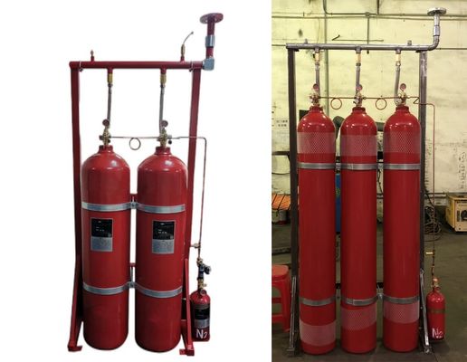 80Ltr IG541 निष्क्रिय गैस आग दमन प्रणाली छिड़काव समय 120s