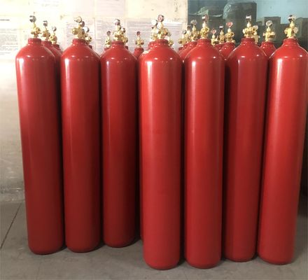 नाइट्रोजन IG100 Argonite गैस सिलेंडर आग बुझाने की प्रणाली 80L 140L