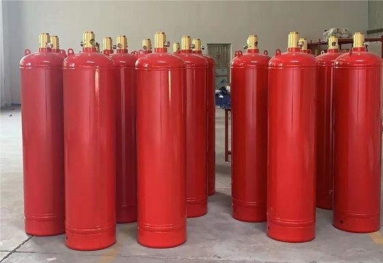 एनीकोइक चैंबर में गैर-संक्षारक आग दमन एजेंट एफएम 200 सिलेंडर