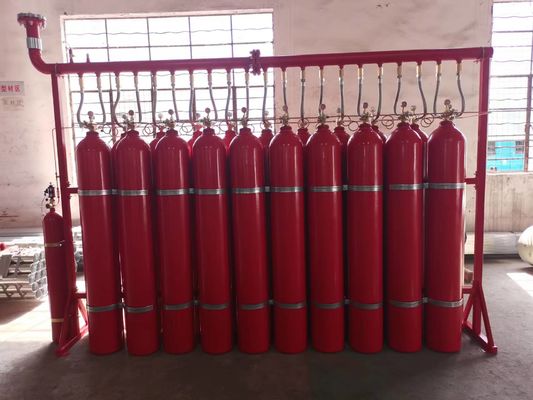 IG541 ज्वाला का पता लगाने के साथ निष्क्रिय गैस अग्नि शमन प्रणाली 200-300 बार 10-50°C