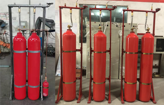 70Ltr कार्बन डाइऑक्साइड आग बुझाने की प्रणाली CO2 स्वचालित अग्निशामक 5.7MPa