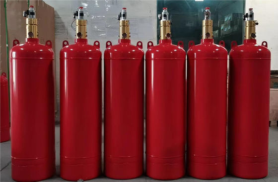 Novec1230 नाइट्रोजन गैस सिलेंडर 4.2MPa बिना प्रदूषण के स्टोरेज रूम में