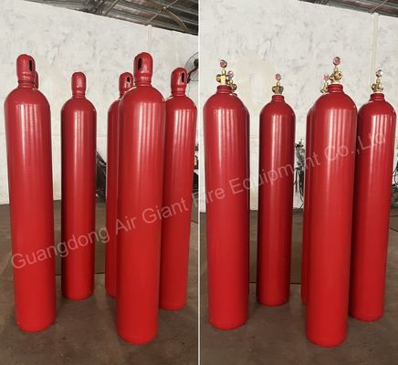 आर्गन IG55 निष्क्रिय गैस आग बुझाने की प्रणाली लौ का पता लगाने के साथ 200-300 बार 10-50°C