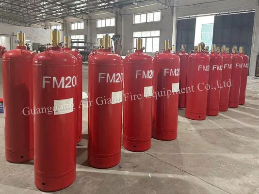 कंप्यूटर कक्ष के लिए प्रदूषण के बिना FM200 अग्निशमन प्रणाली के लिए सिलेंडर