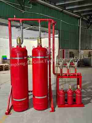 पुस्तकालय के लिए अवशेष के बिना संलग्न बाढ़ HFC227ea अग्निशमन प्रणाली